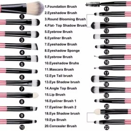 Product Detail Description Reference 프리미엄 합성 카부키 파운데이션 컨실러 파우더 블러셔 블렌딩 페이스 아이섀도우 브러쉬 세트 Premium Synthetic Kabuki Foundation Concealer Powder Blush Blending Face Eyeshadow Brush Set [20GE-B]