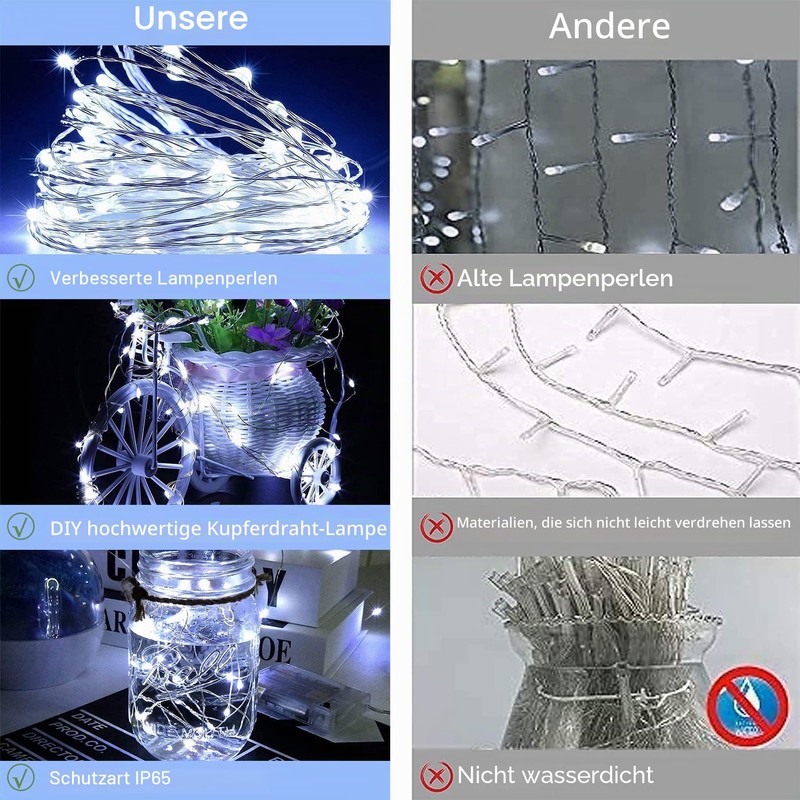 Lezonic Light Curtain, 3 m x 3 m, 300 LEDs,