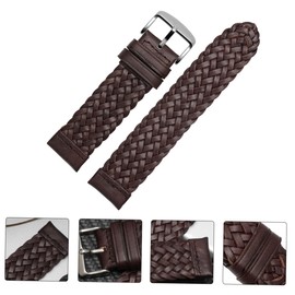 Gatuida 1pc Woven Strap Wrist Wraps for Women Universal Watchband Correa para Hombre Lady Parts Womens Wristlet Womens Watch Bands Breathable Men and Women Replacement Belt Cowhide