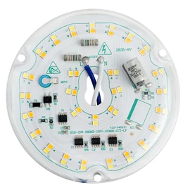 HAOLEDI 3.94'' 15W LED Ceiling Fan Light Retrofit Kit, Ceiling Light Replacement Panel PCB 3CCT 3000K 4500K 5000K 1800LM 120V CRI90 (1-Pack 3CCT)
