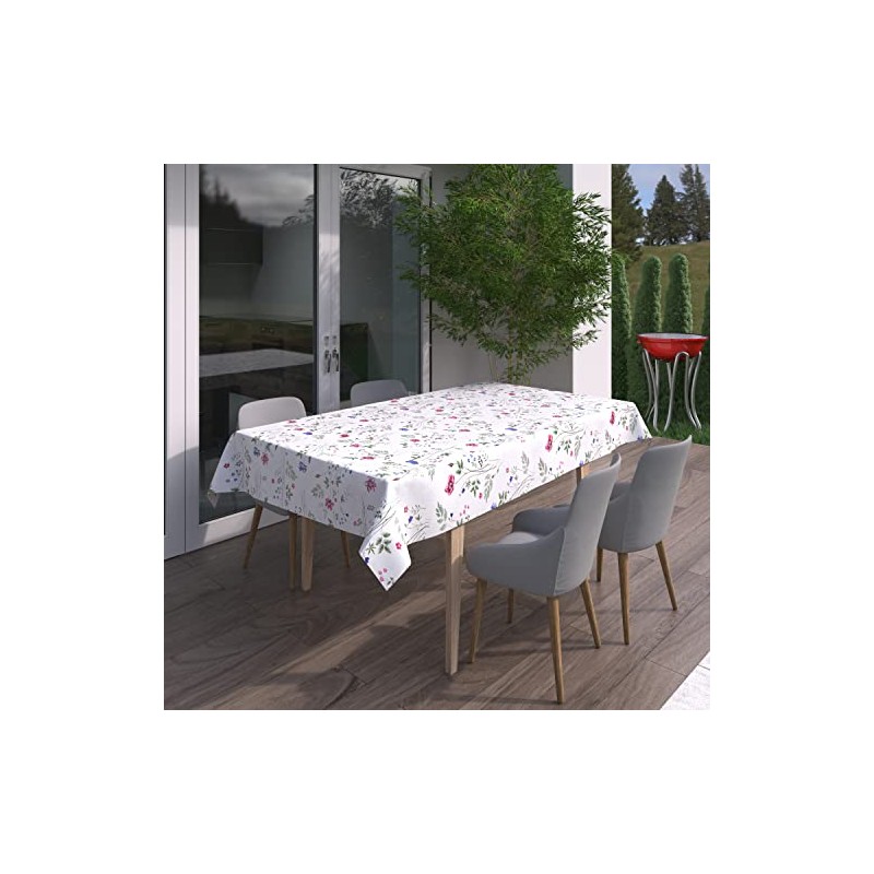 BEAUTEX Oilcloth Tablecloth, Wipe-Clean Tablecloth, Round, Oval Square, Choice of