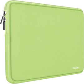 Laptop Case 15.6 Inch, Resistant Neoprene Notebook Computer Pocket Case/Tablet Briefcase Carrying Bag Compatible for Asus Fujitsu HP Sony - (LightGreen)