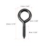 sourcing map Pack of 60 0.87 Inch Screw Eye Hooks