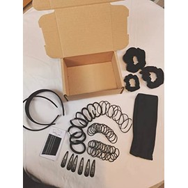 Black Back To School Hair Accesories Mega Bundle, 95 pieces