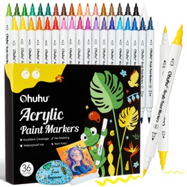 Ohuhu Acrylic Pen, Set of 36 (Dang, Brush Type)