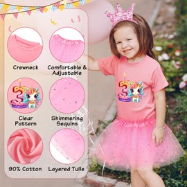 3 Year Old Birthday Gifts, 3 Year Old Girl, Gifts for 3 Year Old Girl, 3 Year Old Birthday Decorations Girl, 3rd Birthday Outfit Girl