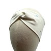 Handgemachtes Damen Stirnband, Jersey Haarband mit Knoten, Turban-Design, Frühling (Blumen