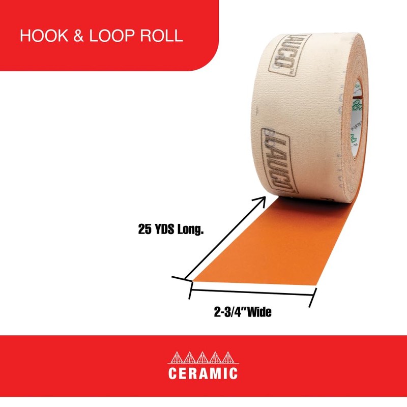 LAUCO Premium 80 Grit Ceramic Grain Hook & Loop Sanding