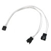 4pcs PWM Fan Extension Cable 4 Pin Silver Coated Copper