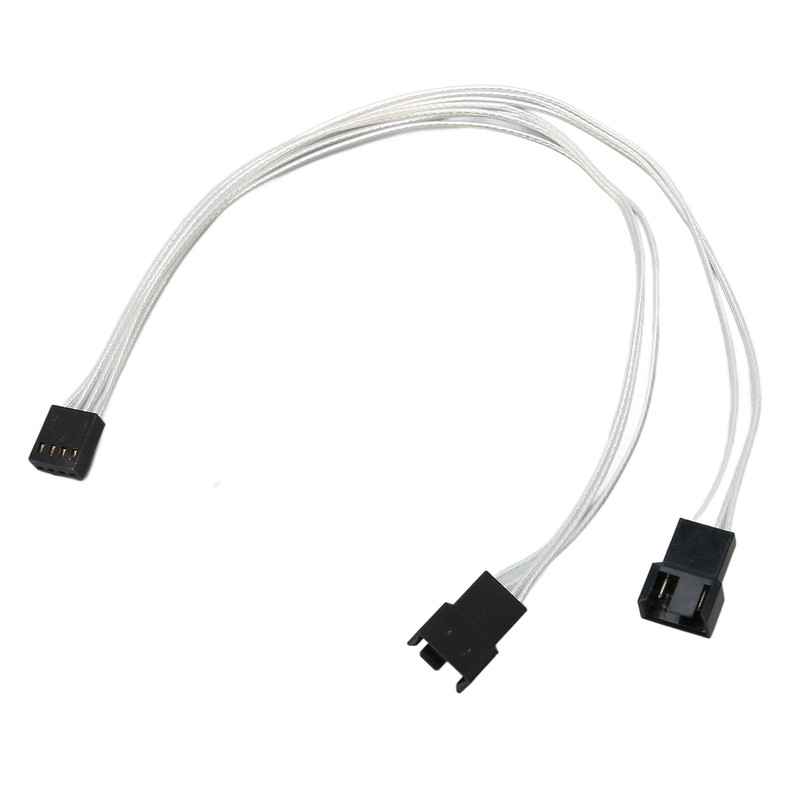 4pcs PWM Fan Extension Cable 4 Pin Silver Coated Copper