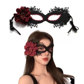 LAOYEFACAI Masquerade Mask, Carnival Decorations, Venetian Masks for Women, Party, Masquerade, Cosplay, Dress Up Props, Party Secret Half Face Masks (01)