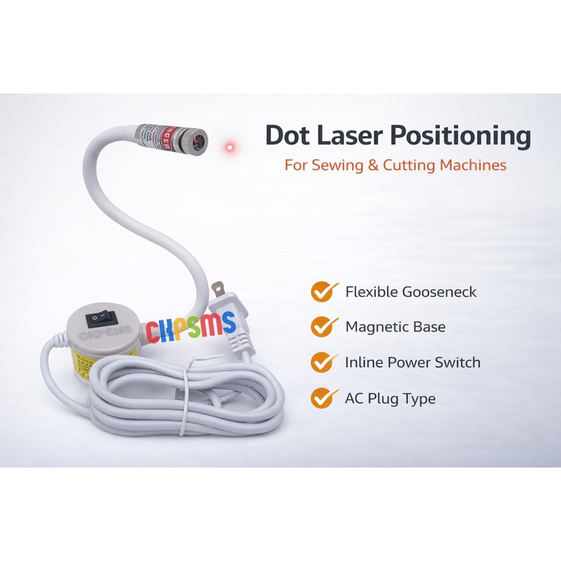 CKPSMS Sewing Machine Laser Light Guide, Magnetic Quilting Light with
