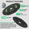 Brush Cutter Trimmer Conversion Kit with 9"x20T Carbon Steel Chainsaw