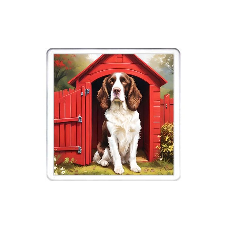 Springer Spaniel Dog Coaster Set. 4 different Springer Spaniel Dog