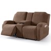 VANSOFY Recliner Loveseat Cover with Middle Console Stretch Reclining Sofa