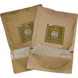 RHAPSODY ORGANIC KOJI - Made in Vermont, USA - Sweet Miso Koji/Shio Koji, 2-pack (2 x 16 oz)