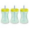 NUK Fun Grip Straw Cup, 3-Pack - Toddler Sippy Cup