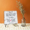 Inspirational Sign Rustic Desk Decor Decorative Christian Friendship Gifts Religious