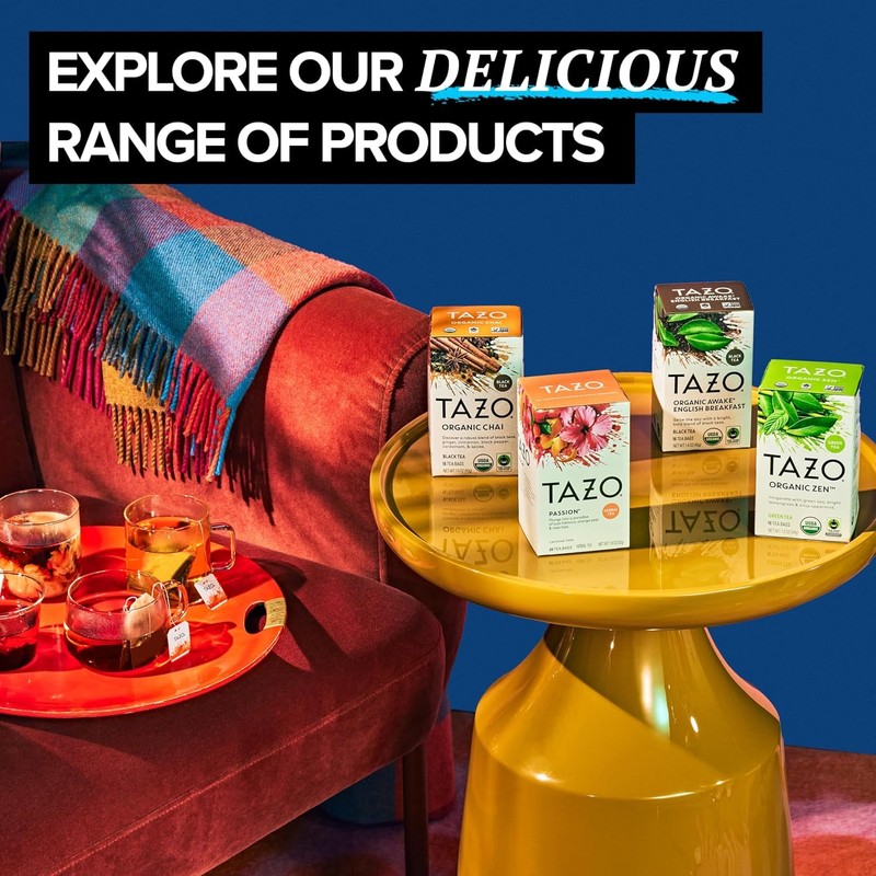 TAZO Tea Bags, Regenerative Organic Zen, Calm Chamomile & Herbal