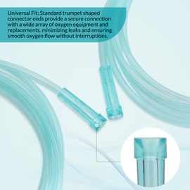 Oxygen Tubing (3 Packs), 25Ft Green Crush and Kink Resistant Oxygen Tube Replacement, 25' Reusable Tubing Accessories for Nasal Cannulas and Oxygen Machines