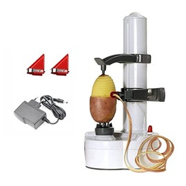 Apple Peeler Electric Fruit and Vegetable Peeler, Potato Peeler, Stainless Steel Blade (Electric Fruit Peeler)
