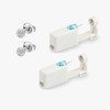 UTXN 2-Pack Disposable Ear Piercing Guns Kit with 2 Diamond Ball Stud Earrings – Home Self Piercing Kit & Ear Accessory Tool – Safe Single-Use 316L Stainless Steel
