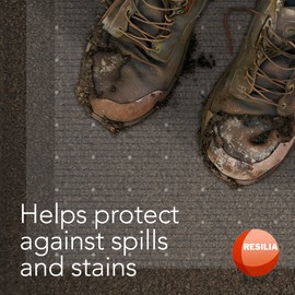 RESILIA Low-Pile Carpet Runner - Non Slip Carpet & Rug Protection, Washable Clear Vinyl Floor Runners, 27 Inches Wide x 12 Feet Long, Made in The USA