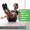Gaiam womens Gaiam Yoga Barre Socks Folkstone 2pk, Folkstone (2-pack),