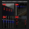 Kenhihi Emergency Strobe Light Strip, Ultra Mini Solar Warning Flash,