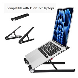Portable Laptop Stand for MacBook Air Pro Laptop 2019 2020 2021 2022 2023 2024 13 14 15 16 17 inch Gaming Laptop.Laptop Stand for Desk,Made of Reinforced Nylon, 304 Stainless Steel and Silicone