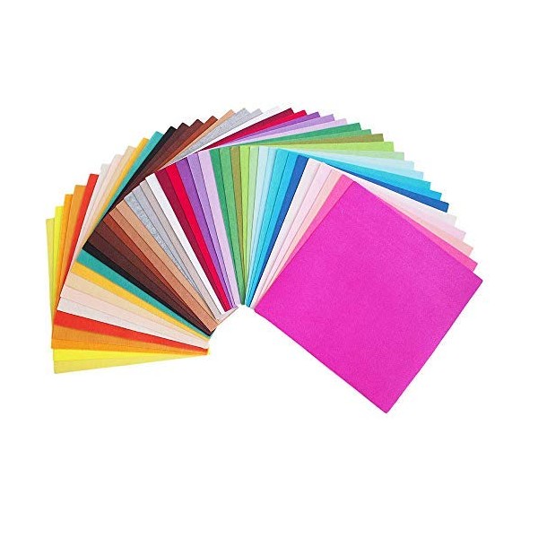 RayLineDo 40X Different Solid Color Felt Fabric Nonwoven Sheet Patchwork