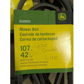 John Deere Deck 42" Drive Belt for LA100 and S200 Series (GX20072) 1/2 in X 107
