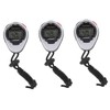 Kisangel 3pcs Men's Stopwatch Watch Digital Timer Sports Chronograph Alarm