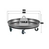 LeafLassie Heavy Duty Plant Caddy with Wheels 12 Inch, 360°