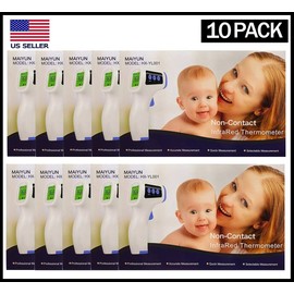 Maiyun LOT OF 10 - Infrared Digital Thermometer Forehead Body Non-Contact Temperature!