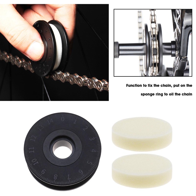 eMagTech 2Pcs Bike Chain Keeper Holder with Sponge Rings Replacement