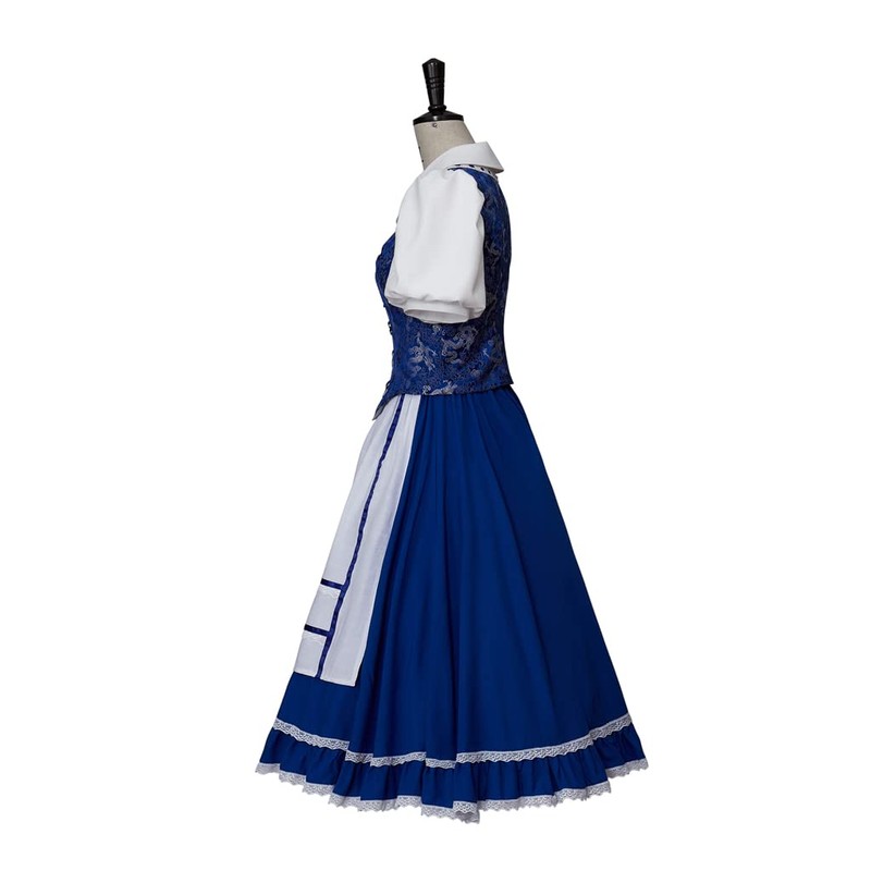 Belle Blue Maid - Disfraz de princesa Belle Village para