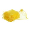 sourcing map 100pcs Organza Bags 10x12cm Drawstring Favor Pouches Sheer