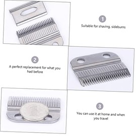 Stainless Steel Hair Trimmer Taper Blades Replacement 1 Set of Electric Clipper Blades for Professional Hair Cutting Compatible Most Clippers