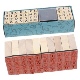 Operitacx 160 Pcs Alphanumeric Stamp Alphabet Stamps Scrapbooking Journal Stamps Small Wood Stamps Scrapbook Supplies Small Vintage Stamps Craft Stamps Small Stamps Letter Periodicals Wooden