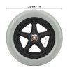 Wheelchair Casters 7" (176mm) 608ZZ Bearings Rubber
