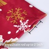 CAROMIO Christmas Kitchen Velvet Curtains for Living Room and Bedroom