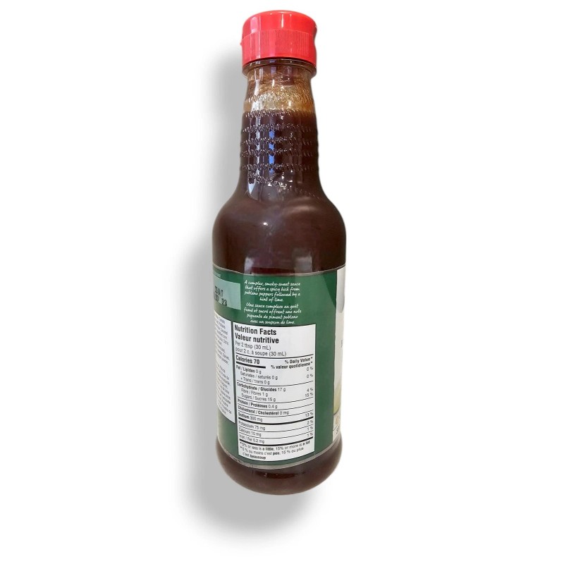 Loblaws Inc. President's Choice, Poblano & Lime Barbecue Sauce, 500ml/16.9oz.