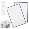 Ptwola 4 Pcs Page Magnifying Sheet 3X Handy Card Size