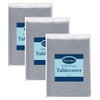 Venuscello 6 x Silver Paper Table Cover Cloths, 90cm x