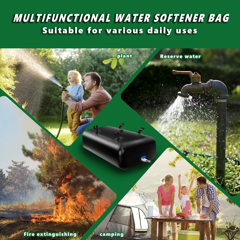 MXQMKL 400 L/100 gal Water Bladder Storage Containers, Foldable Portable