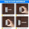 Fcicarn childproof Door Reinforcement Lock, with 8 Screws and The