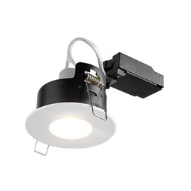 ALL LED iCan75 Mains GU10 Fire Rated Downlight AFD75 + Bezel (Carbon Black Adjustable)