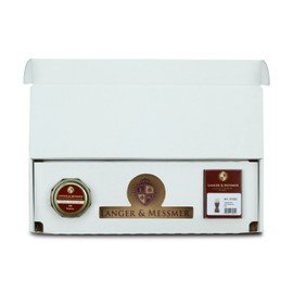 Langer & Messmer 3-Piece Shoe Care Set Including High-Quality Leather Care Cream, Crucible Brush Made of Fine Horsehair and Cotton Cloth - The Shoe Cleaning Set for Professional Shoe Care, clear