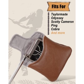 Big Teeth Square Mallet Putter Cover Magnetic